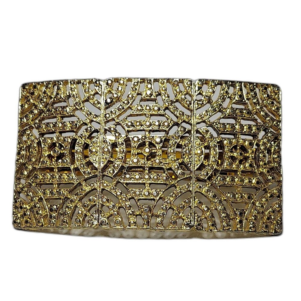 Vintage Barette goldtone 2 inches x 3 inches France